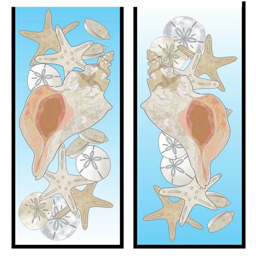 Shells Two Magnet Bookmarks