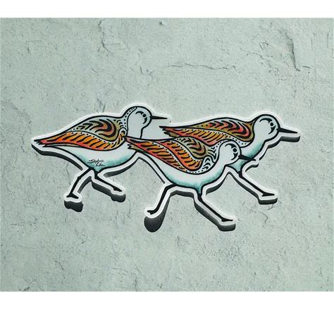Kiker Running Sandpiper Decal